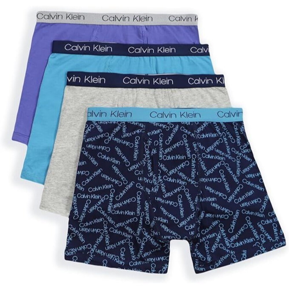 Calvin Klein Boys' Underwear Boxer Briefs 4 Pair Value Pack XL